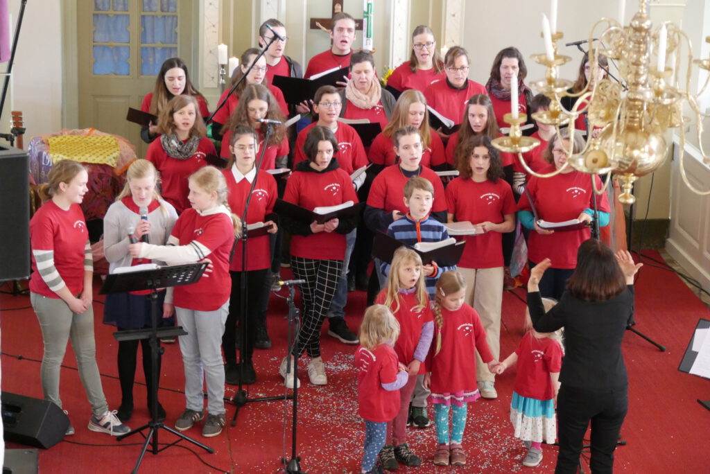 Die Kurrende beim Ostergottesdienst 2022